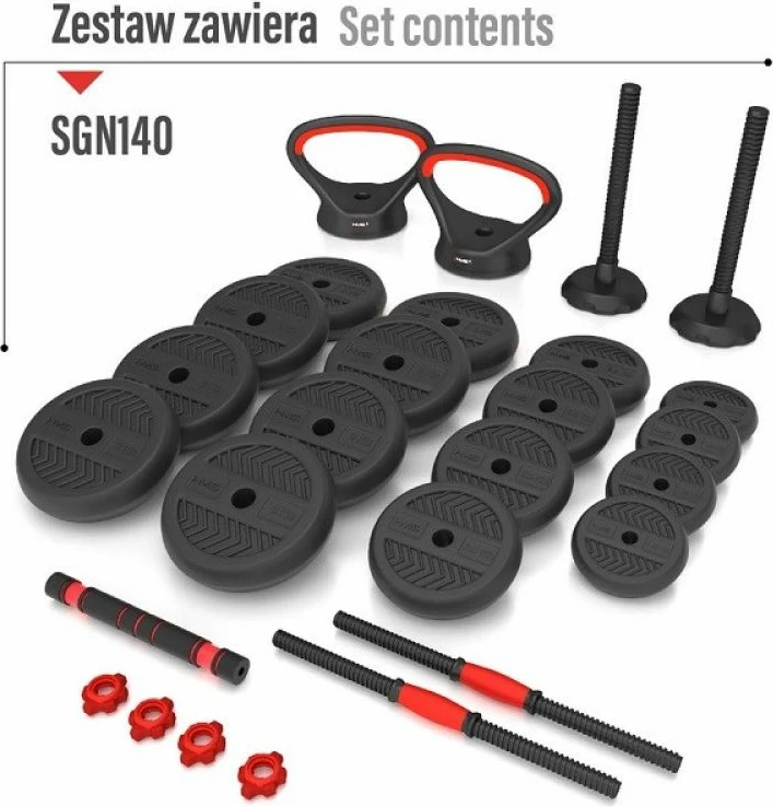 Set peshe 6-në-1 HMS, unisex, të zeza