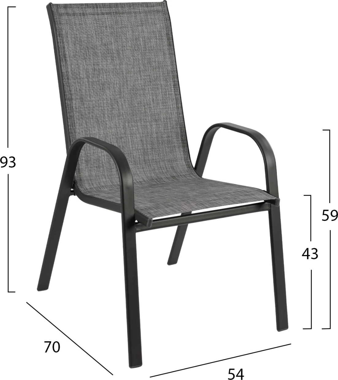 Set kopshti tavolinë Bruno & karrige Leon, 7 pjesë, hiri 3