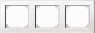 Kornizë trefishe për prizë Merten, 22.3 x 8.1 cm, e bardhë