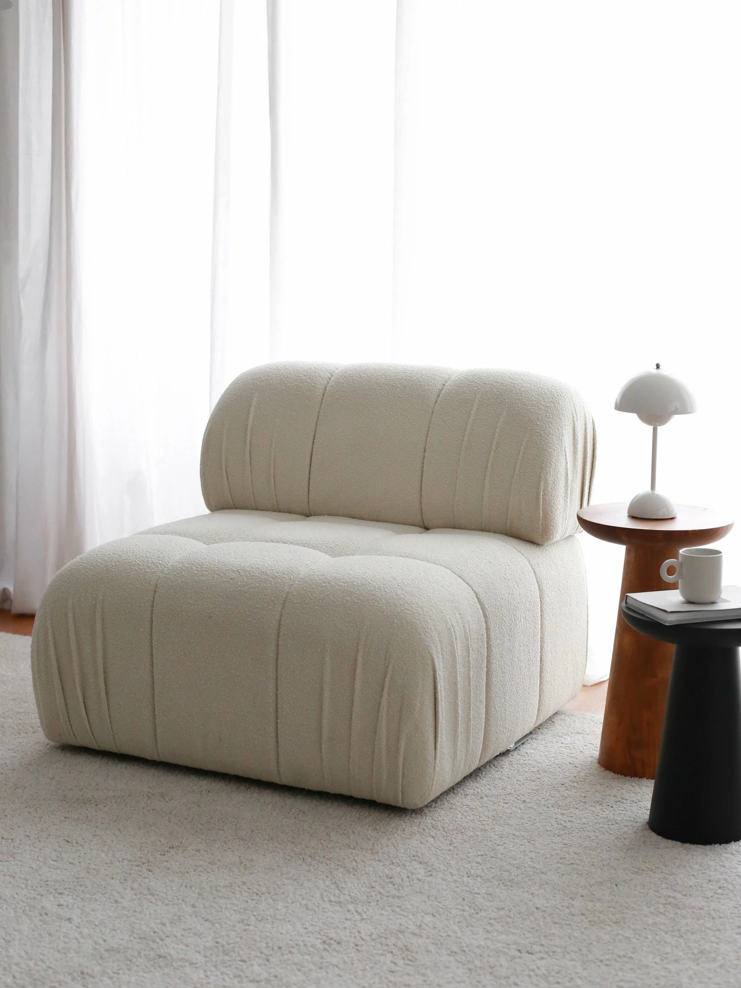Karrige Wing Atelier del Sofa, e bardhë