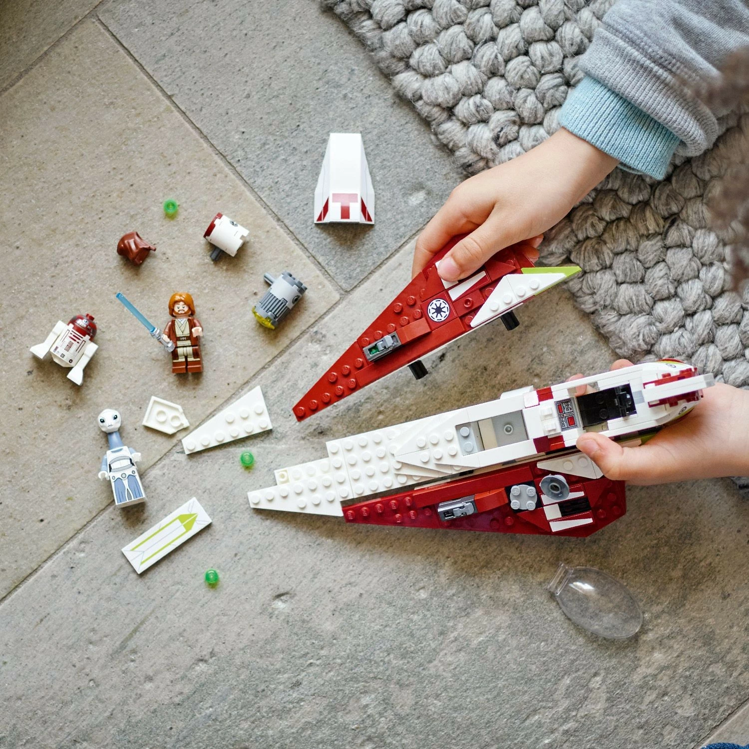 Set ndërtimi LEGO Star Wars Obi-Wan Kenobi Jedi Starfighter 282 pjesë shumëngjyrëshe