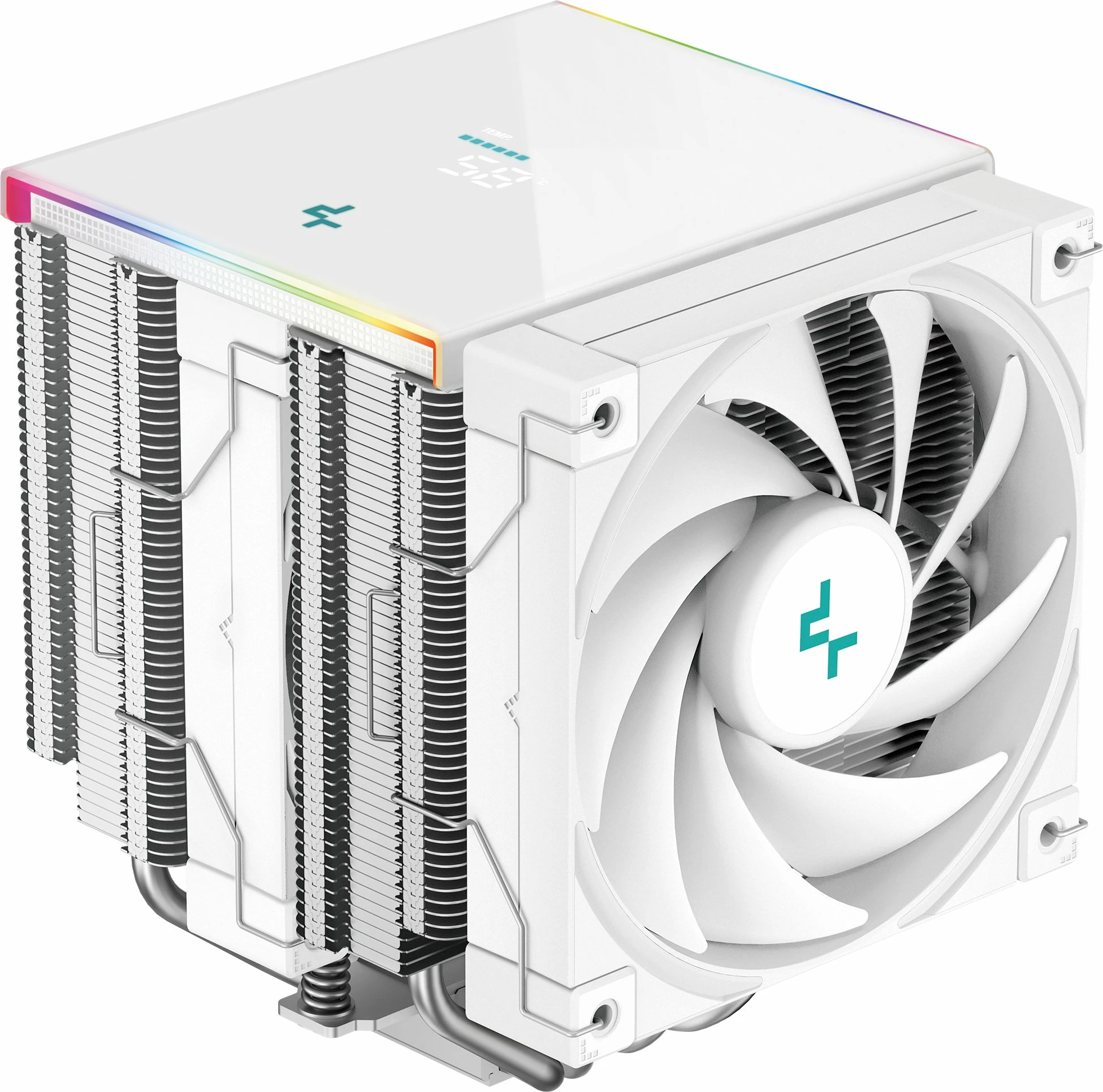 Ftohës CPU Deepcool AK620 Digital SE WH (R-AK620-WHADMN-GJD), 2x120mm, ARGB, 260W TDP, i bardhë