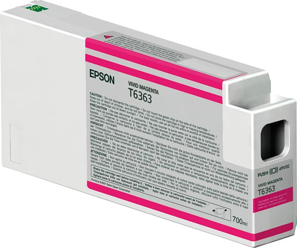 Kartrixh boje Epson UltraChrome HDR T636300 (C13T636300), 700 ml, pigment, Vivid Magenta