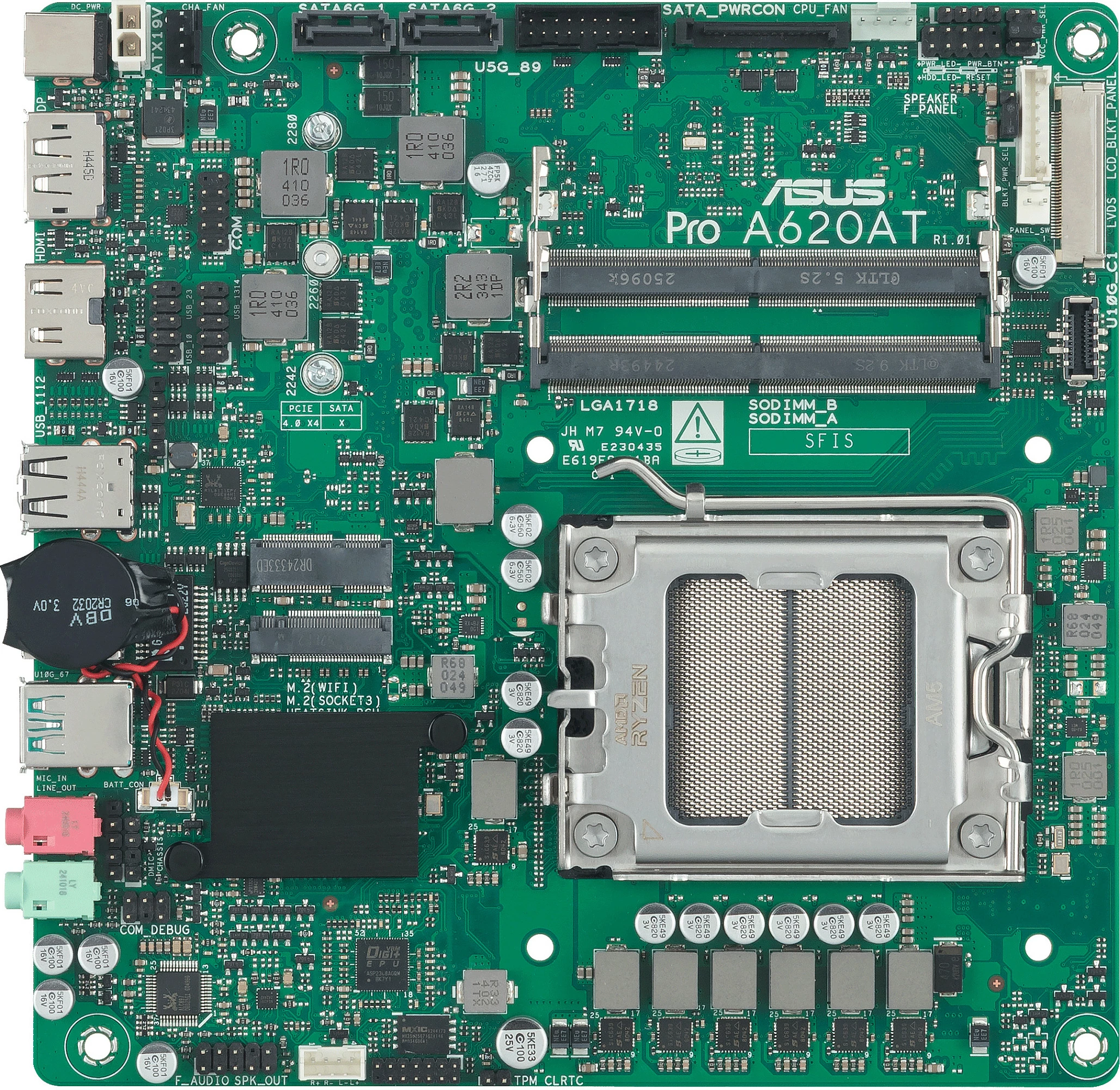 Pllakë amë ASUS Pro A620AT-CSM, Socket AM5, DDR5 deri 128GB