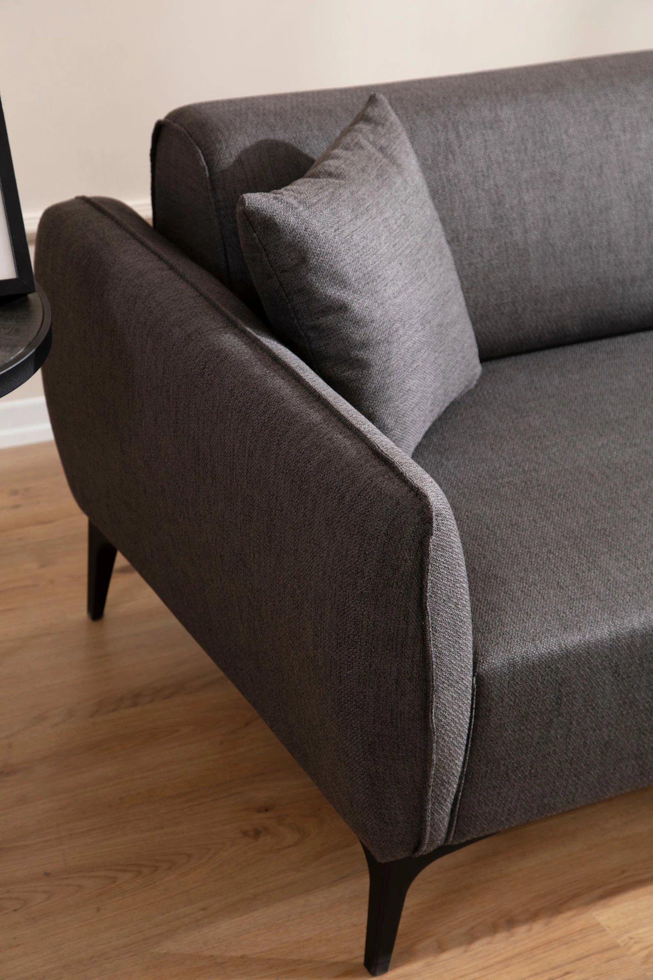 Kënd-sofë Atelier del Sofa, Belissimo, kënd i djathtë, ngjyrë gri e errët
