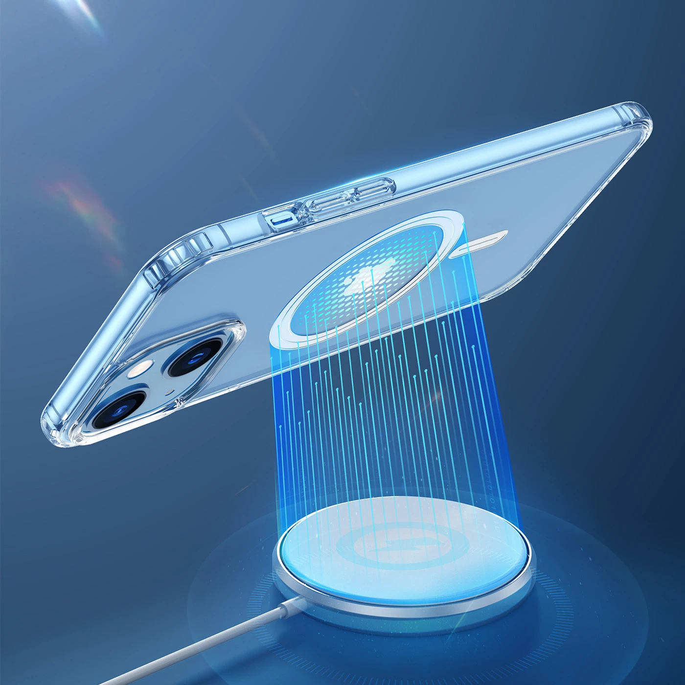 Mbështjellës Dux Ducis Clin për iPhone 14 Plus, kompatibil me MagSafe, Transparent