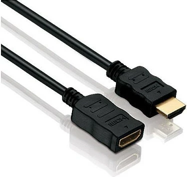 Kabllo zgjatëse HDMI PureLink BASIC, 0.5m, mashkull-në-femër, me Ethernet, e zezë