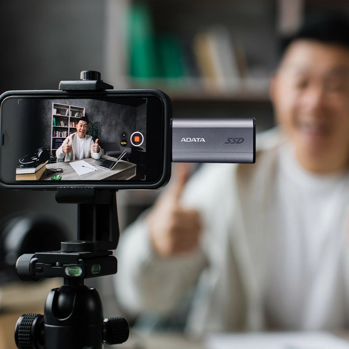 SSD i jashtëm Adata SC750, 1000 GB, USB 3.2, Titanium