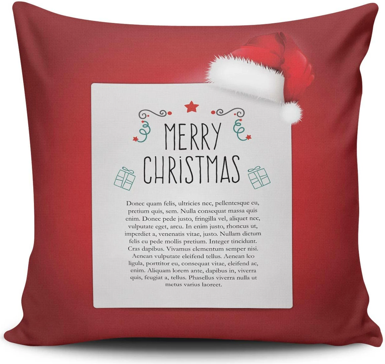 Jastëk dekorativ Aberto Design, NOELKRLNT-12, shumëngjyrësh, 43x43cm