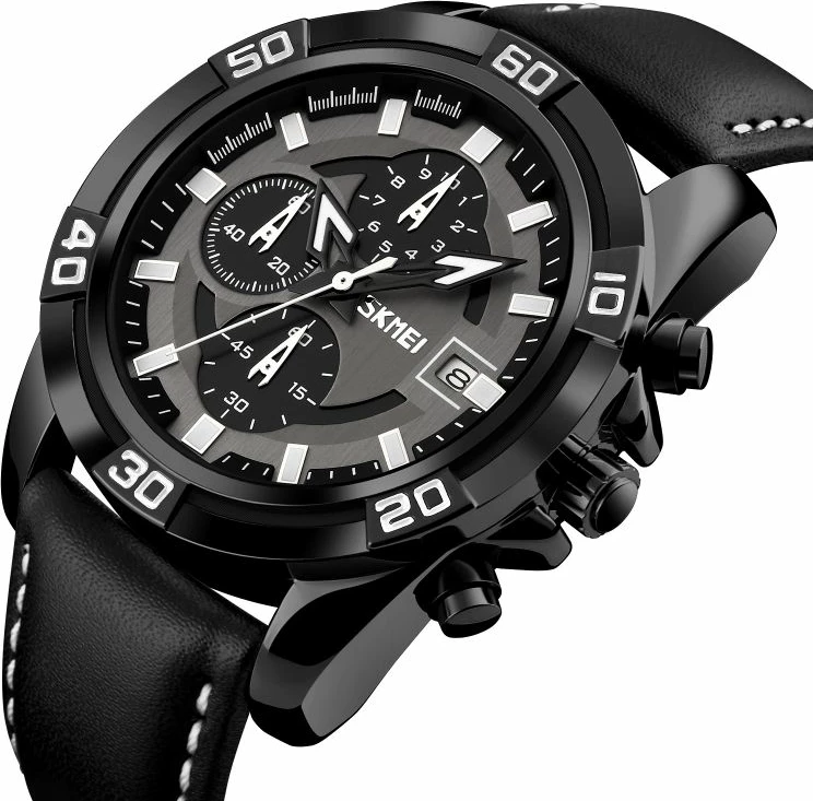 Orë dore për meshkuj Skmei, e zezë