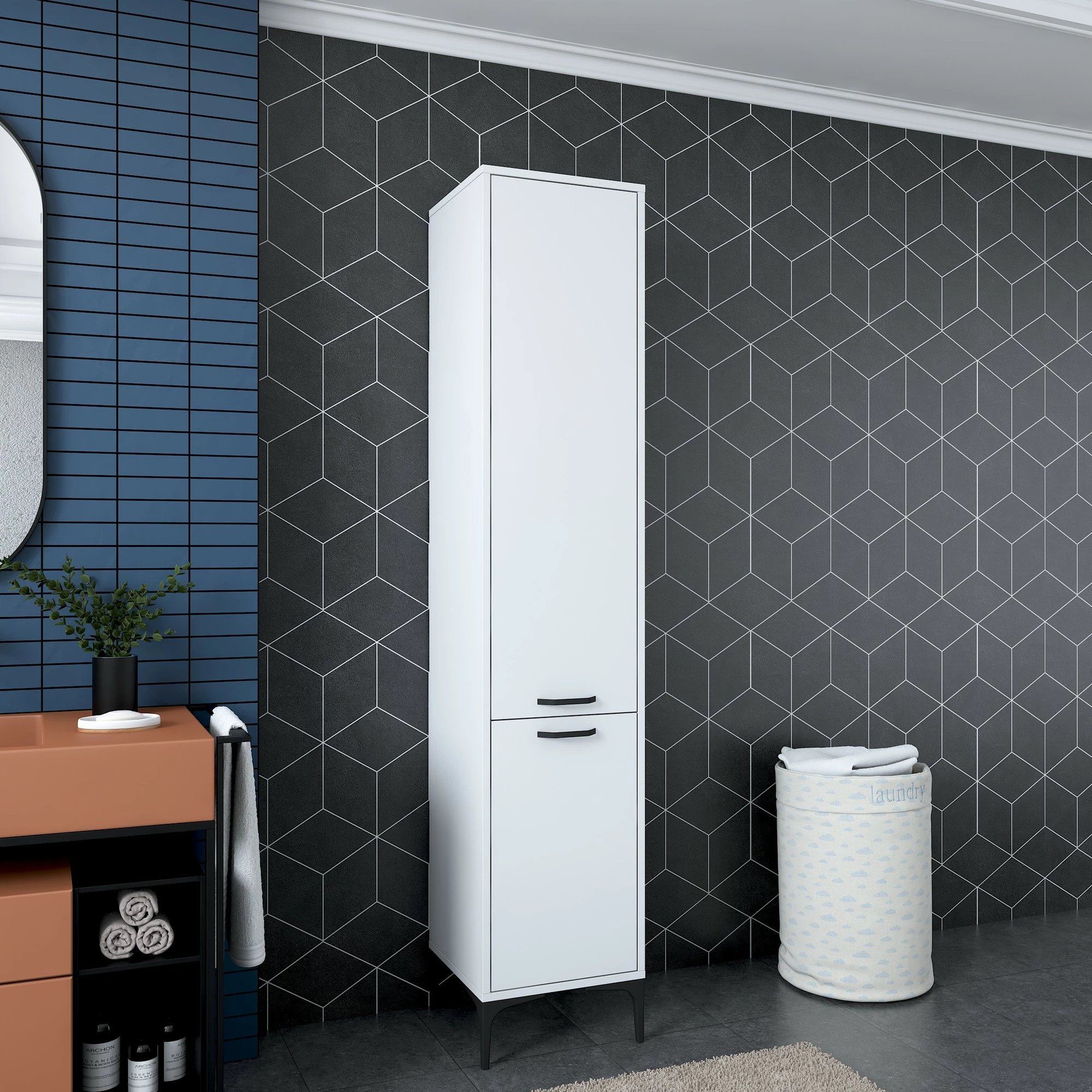Dollap shumëpërdorimësh, i bardhë, Hanah Home JE111 - 2949