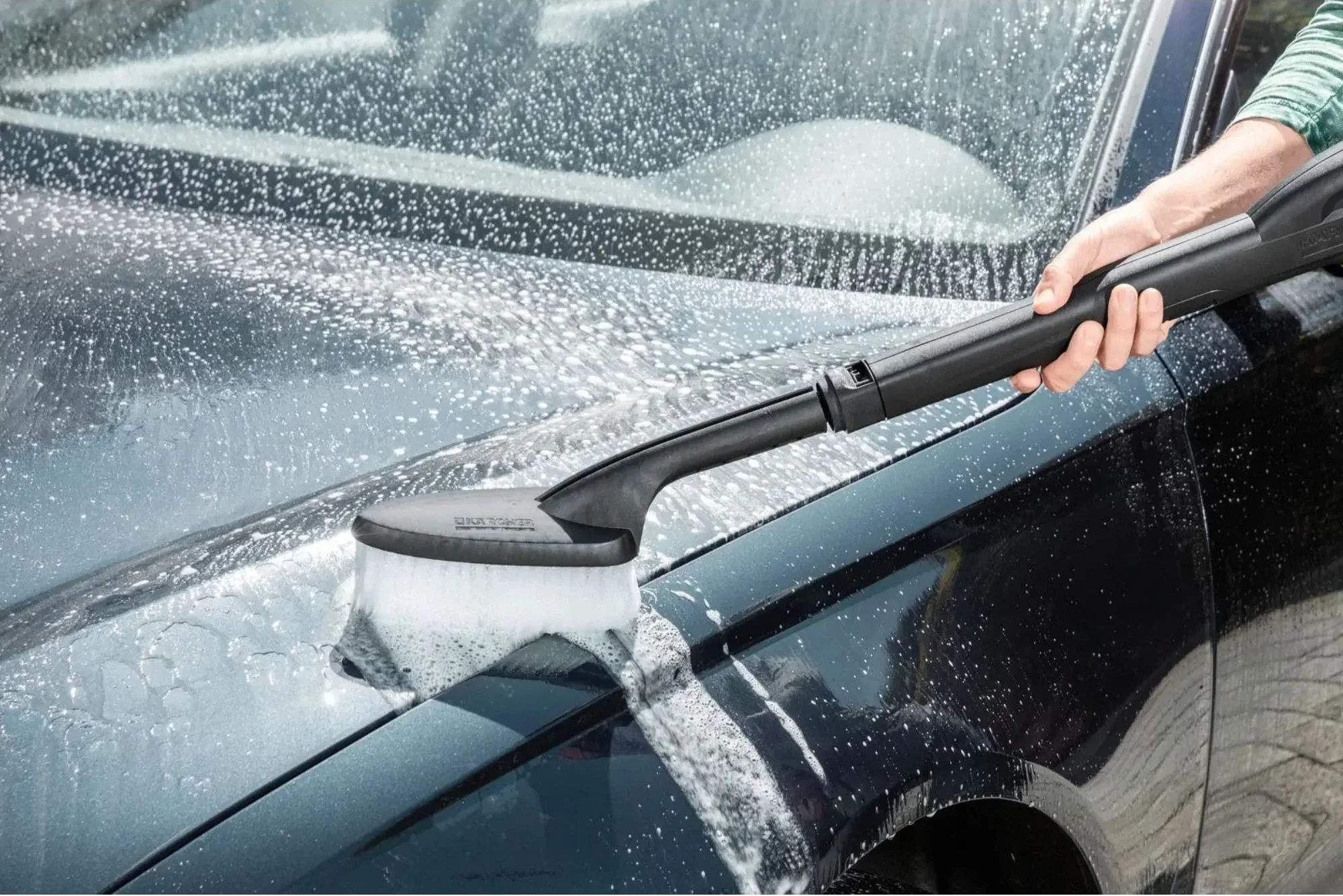 Pastrues me presion i lartë, Karcher, K3 Car & Home (1.676-356.0), 120 bar 380 l/orë 1.6 kW, zorrë 6 m, e verdhë/zi, set Car & Home