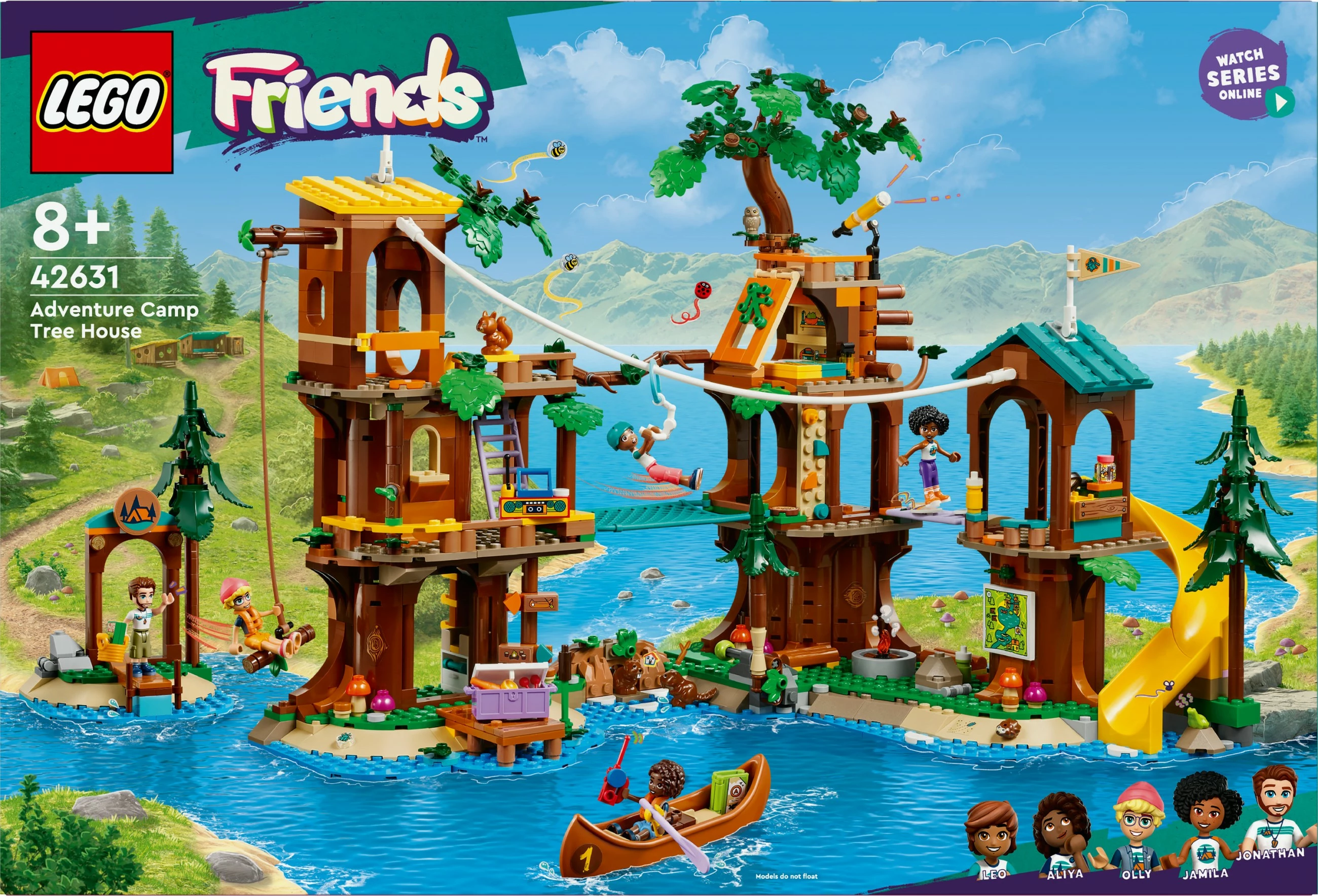 Set ndërtimi LEGO Friends 42631, Adventure Camp Tree House, multikolor