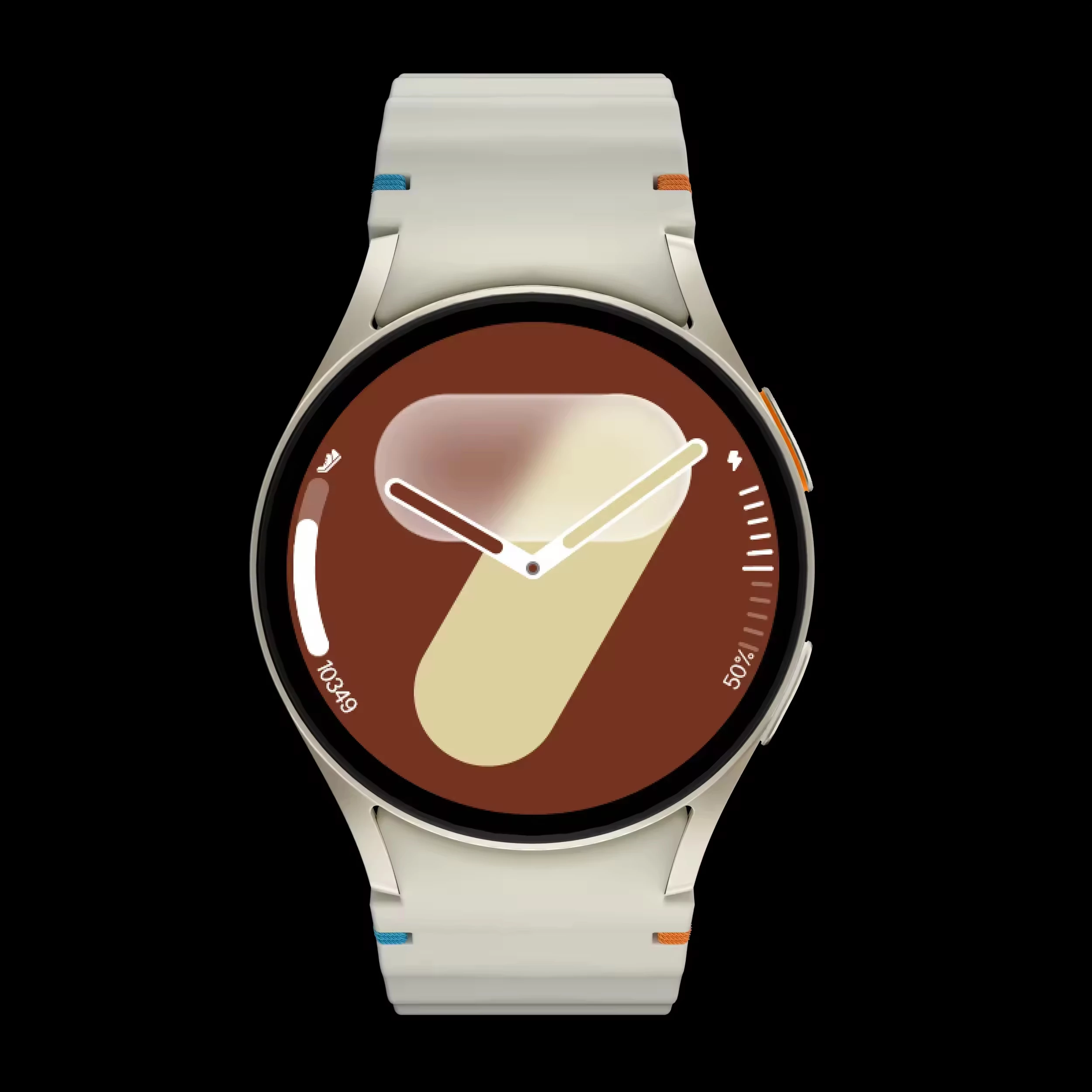 Orë Inteligjente Sportive Premium (Rrip Khaki) - imitim i Samsung Galaxy