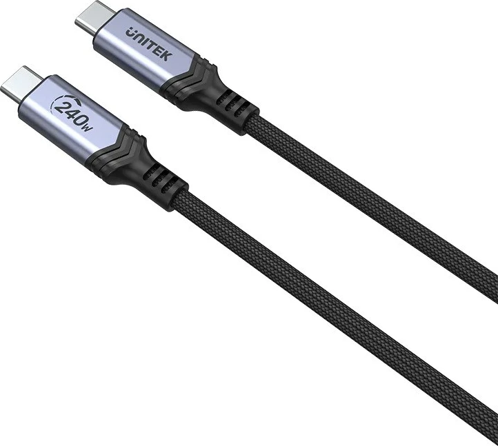 Kabllo USB-C UNITEK, 240W, 2 metra