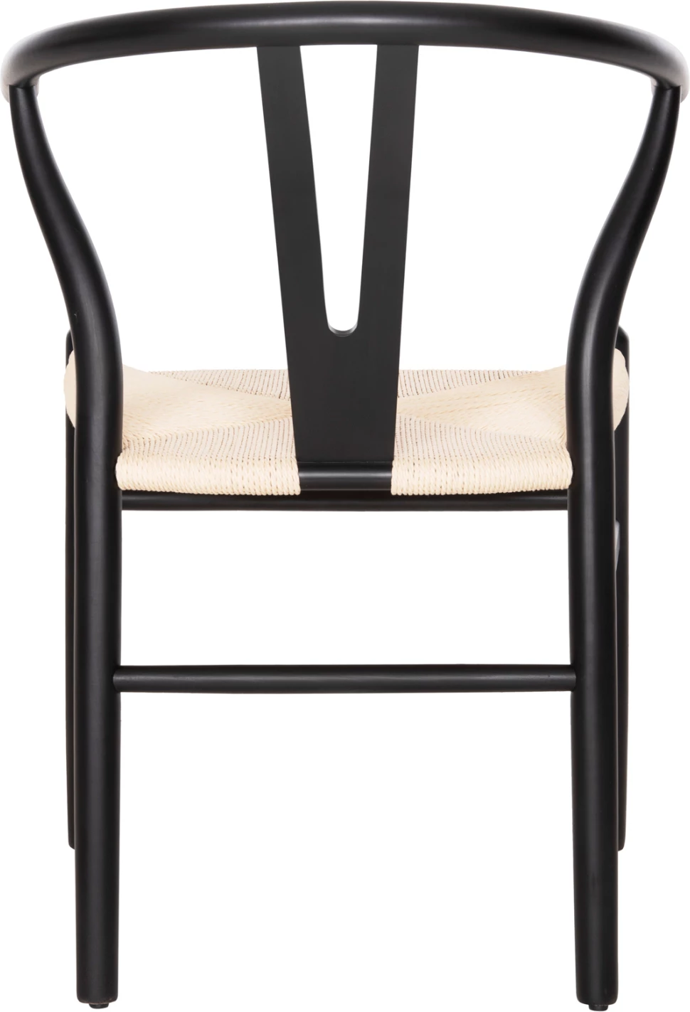 Karrige për ngrënie, dru ahu, ngjyrë e zezë-bezhë, FH8695.03, 54.5x53x75 cm