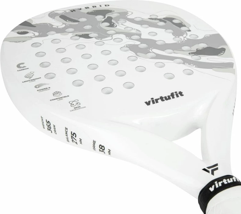 Raketë padeli Virtufit për meshkuj, e bardhë-gri