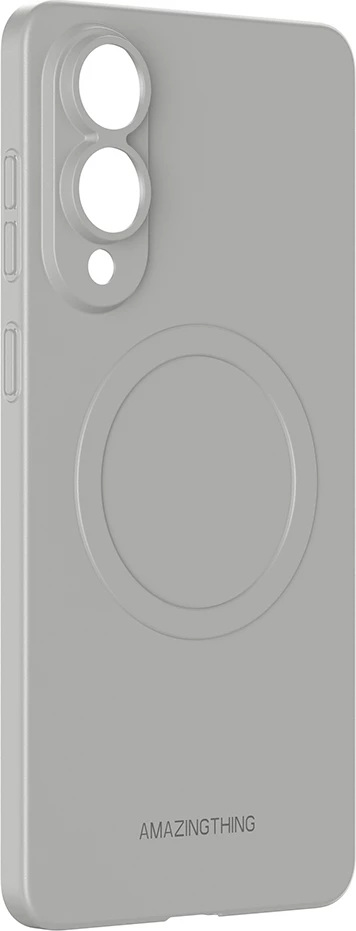 Mbështjellës AmazingThing Minimal Air me unazë magnetike për Samsung Galaxy S25 Edge, Gri