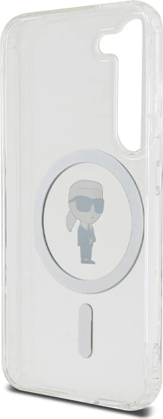 Mbështjellës Karl Lagerfeld IML Ikonik MagSafe për Samsung Galaxy S23, Transparent