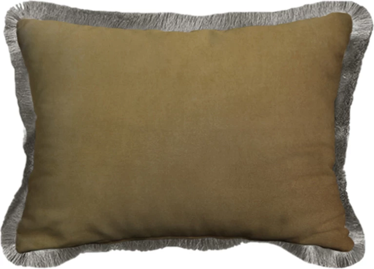 Jastëk dekorativ Dorato, kadife, ngjyrë ari-kafe, 40x60cm