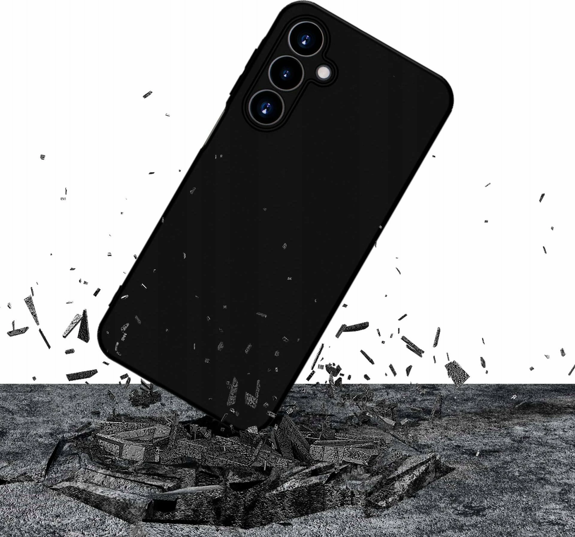 Mbështjellës silikoni 3MK Silicone Case W-3SilCa-SAMGA16 për Samsung Galaxy A16, i zi