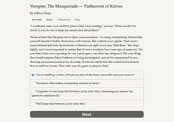 Vampire: The Masquerade - Parliament of Knives EN Global
