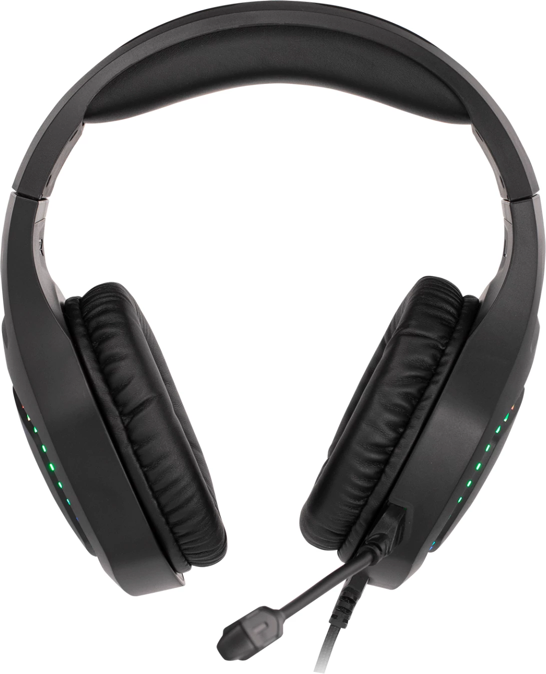 Kufje gaming Marvo H8360, me mikrofon, RGB, me kabllo, USB + 3.5mm, stereo, të zeza