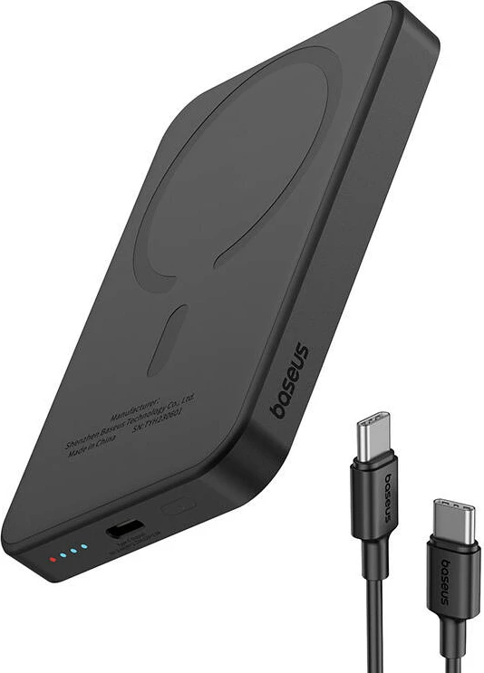 Powerbank Baseus Magnetic Mini 5000mAh, 20W, USB-C, e zezë