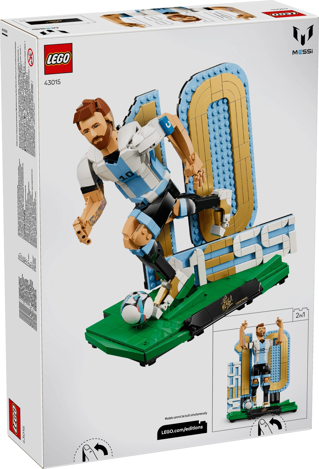 Set LEGO, LEGO Editions Lionel Messi Football Legend 43015, 958 copë, 12+