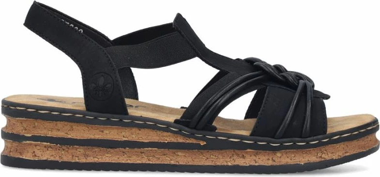 Sandale femrash Rieker 62969-00, të zeza