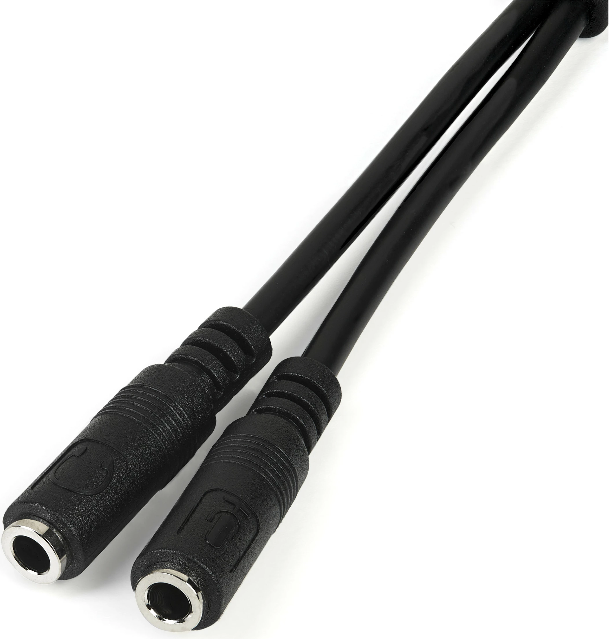 Adapter kufje StarTech MUYHSMFF, 3.5mm (4-pin) në 2x 3.5mm (audio + mikrofon), 0.2m, i zi