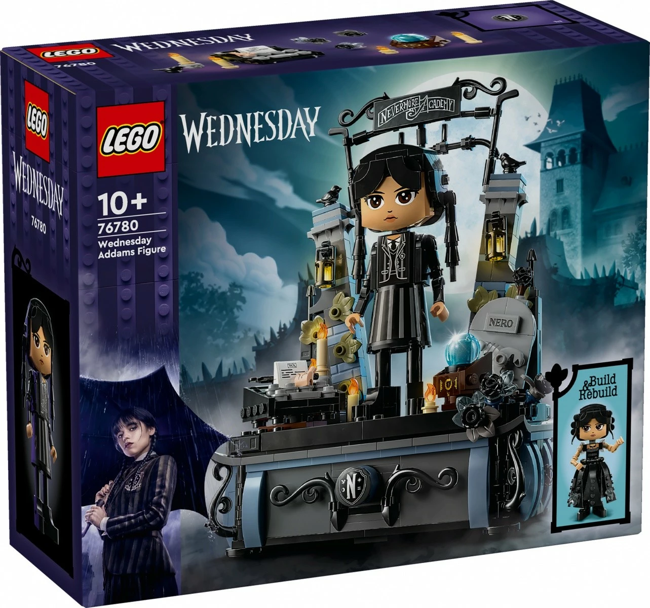 Set LEGO Wednesday, 76780, figurë Wednesday Addams, 702 pjesë, për fëmijë 10+, plastikë