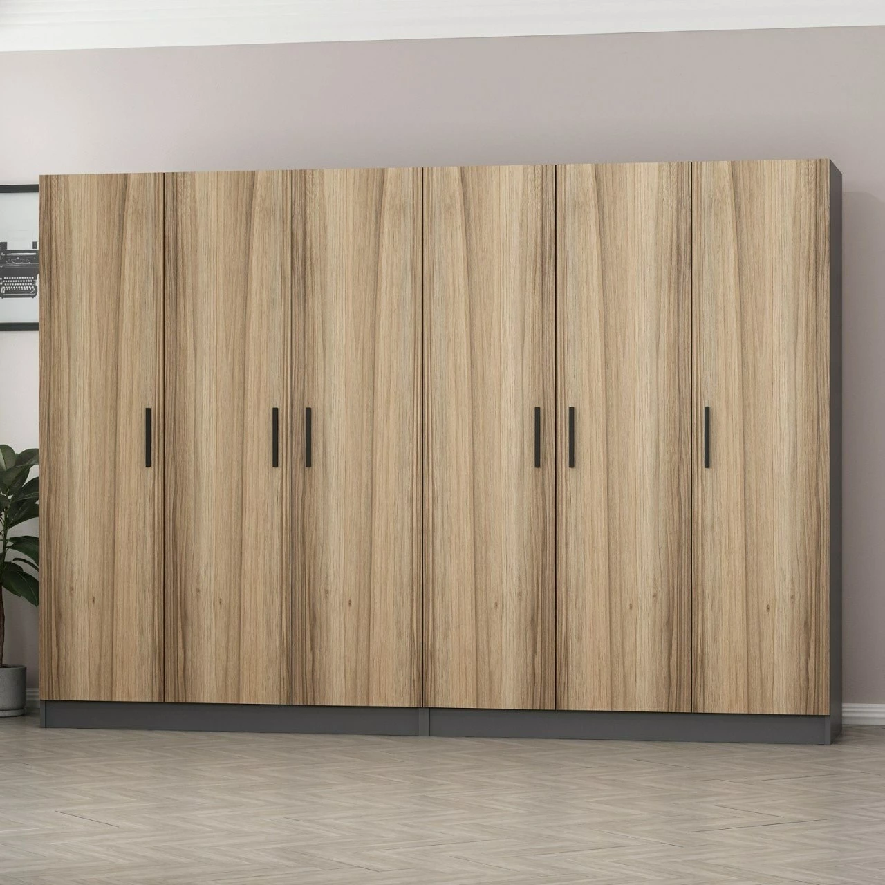 Dollap Skye Decor, ngjyrë dore, 270x190x52cm