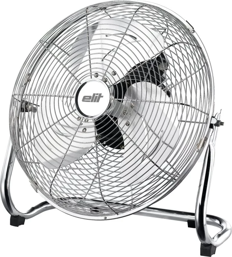 Ventilator dyshemeje Elit FF-1623M 16" (40 cm) 80W 3 shpejtësi tehe alumini metal argjendtë