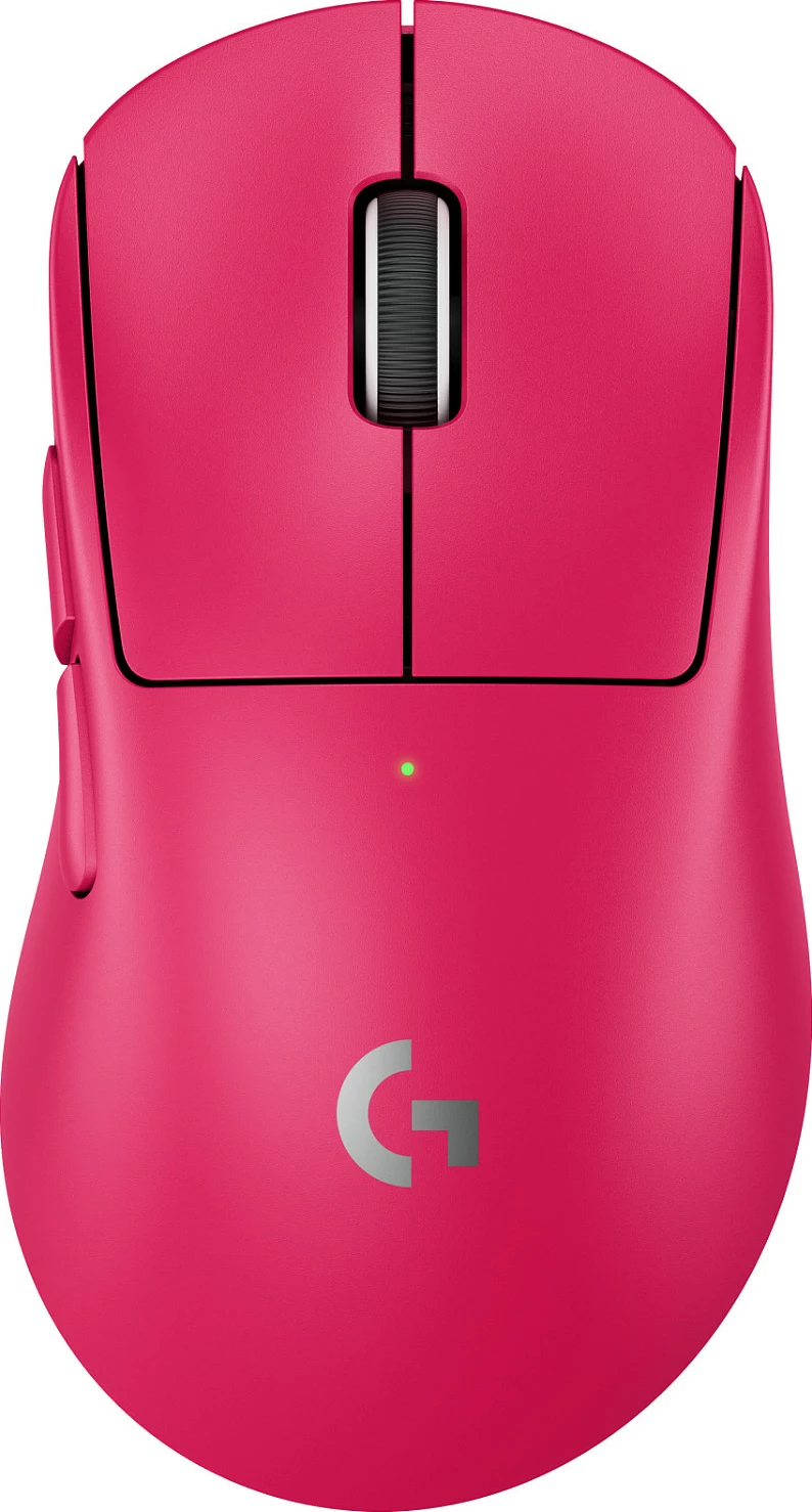 Maus Logitech PRO X SUPERLIGHT 2 DEX, wireless gaming, HERO 2, 44000 DPI, 60 g, Pink (Magenta)