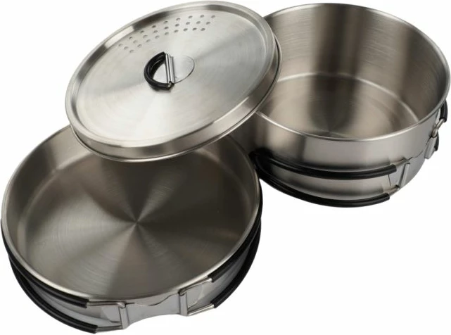 Set enësh për kamping Campingaz Trekking Kit 2197185, çelik inox