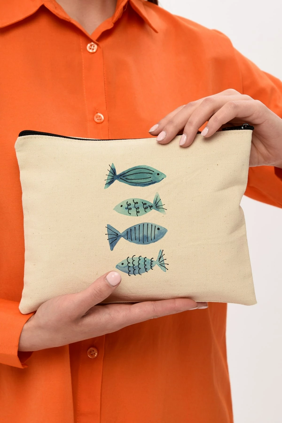 Çantë për make-up Zoozie Bags, krem, 25x18cm, 0710