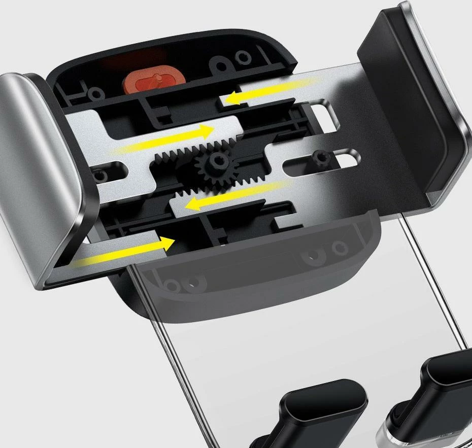 Mbajtës celulari për veturë Baseus Easy Control Clamp SUYK000-001 4.7-6.7\" montim në grilë ventilimi 87 mm, i zi