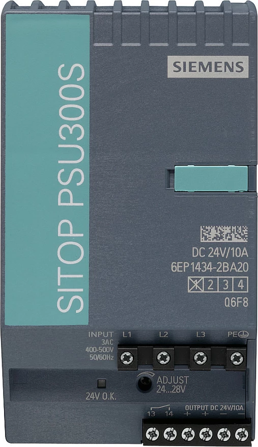 Furnizues energjie Siemens SITOP PSU300S 6EP1434-2BA20, 24V DC 10A 240W, 3-fazor, gri