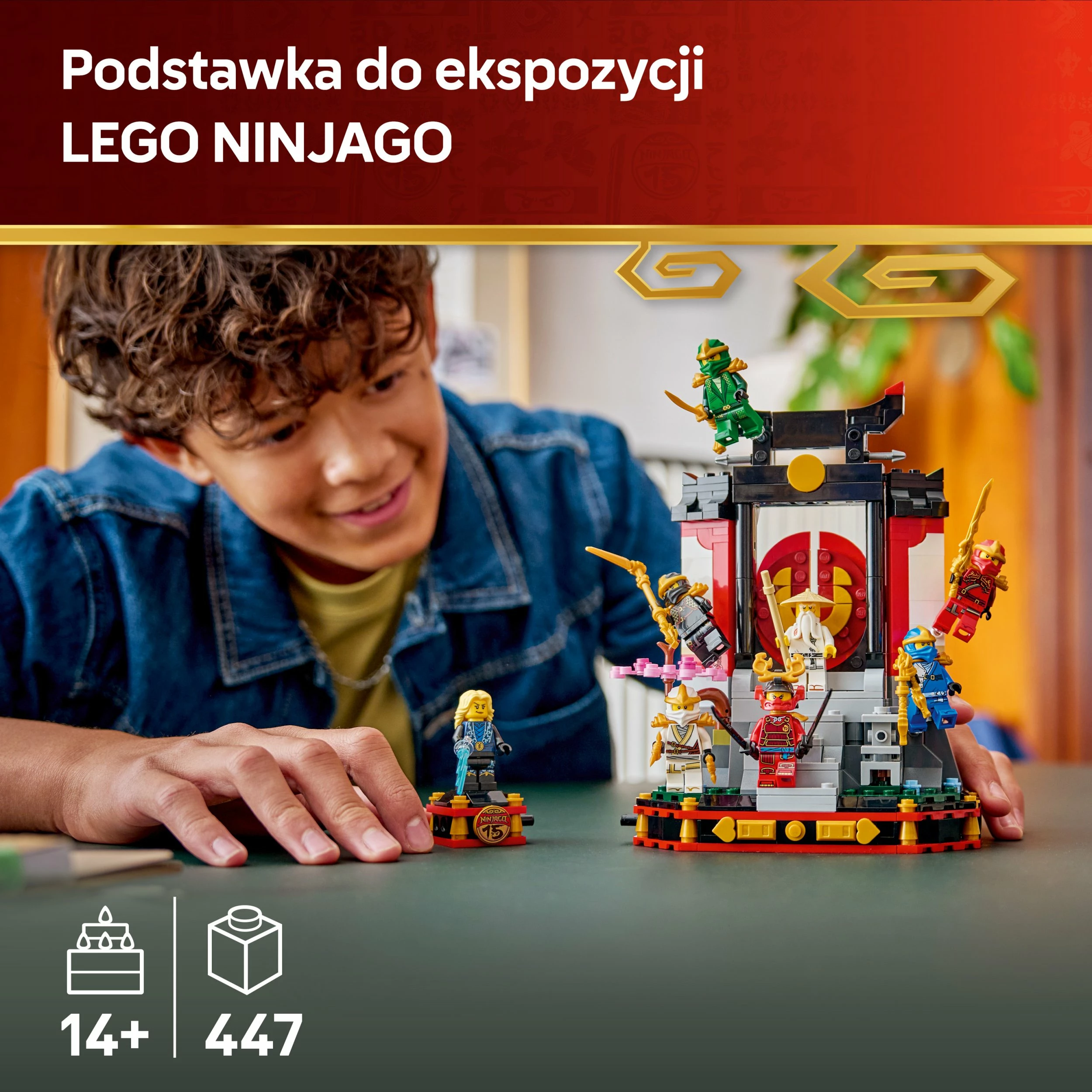 Set LEGO NINJAGO Ninja Character Ornament 15th Anniversary 71866, 447 copë
