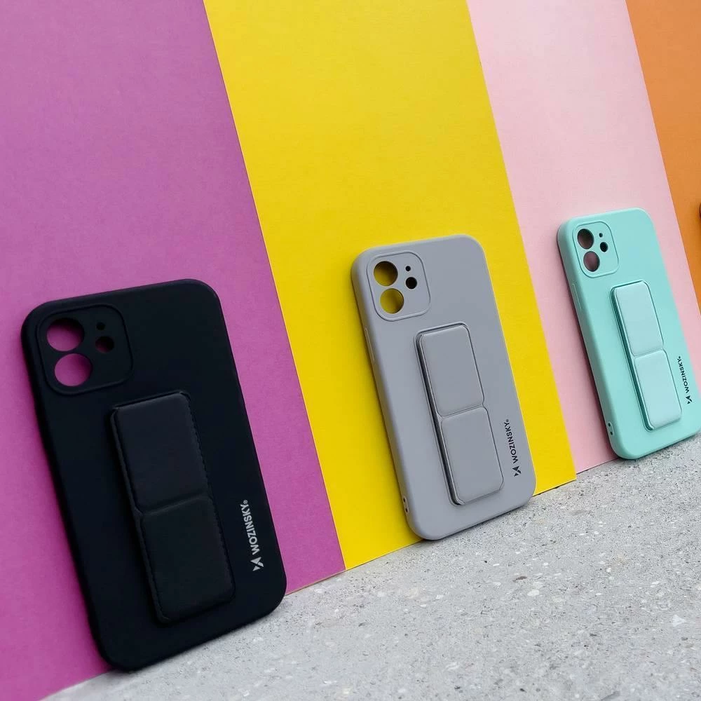 Mbështjellës Wozinsky Kickstand Case për iPhone 13 Pro, silikon, rozë