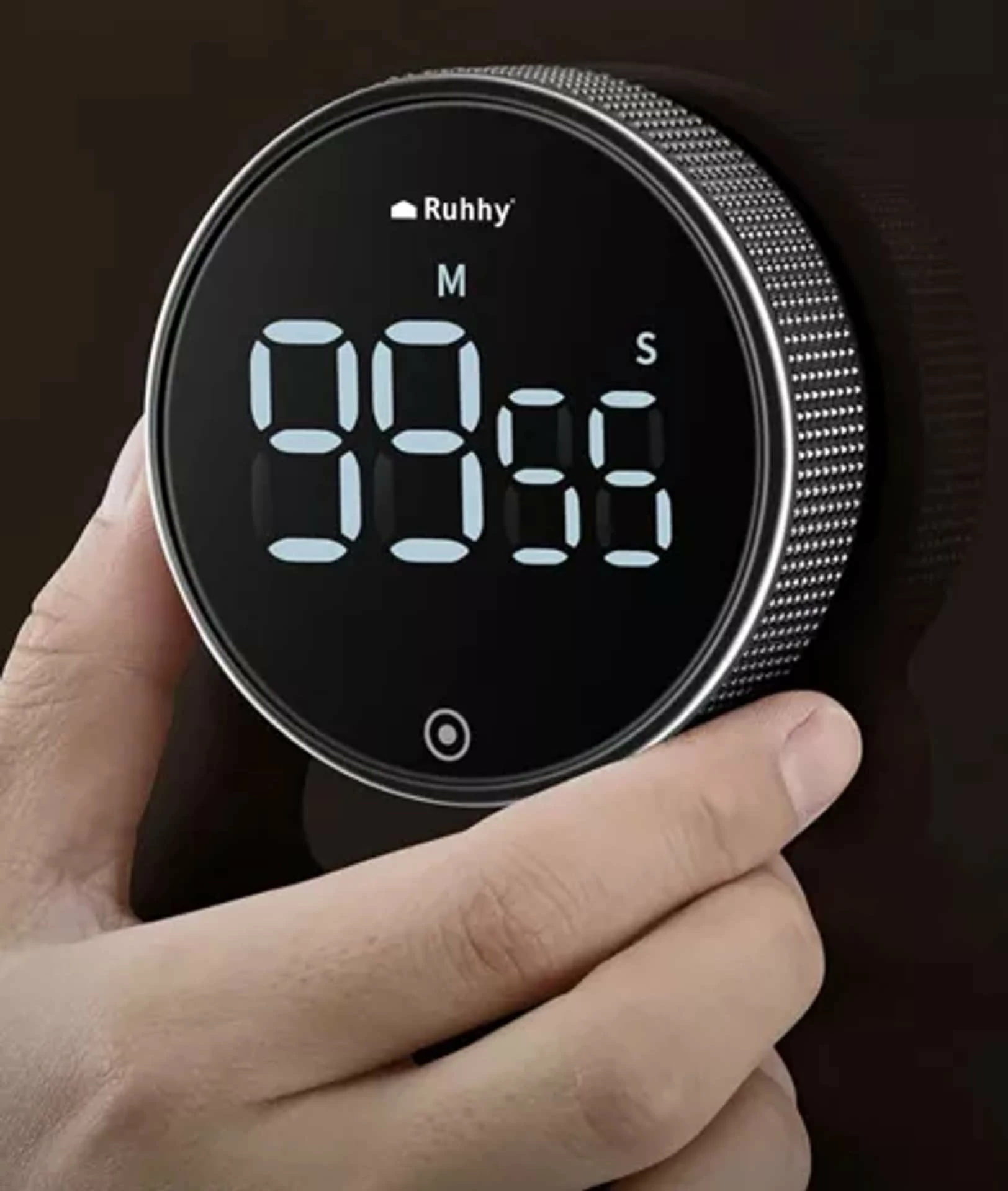 Timer digjital Tadar 5900779944022, magnetik, LCD, 0–99 min 55 sek, 3xAAA, e argjendtë