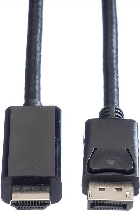 Kabëll VALUE DP-UHDTV3M DisplayPort në HDMI, 3 m, 4K, i zi