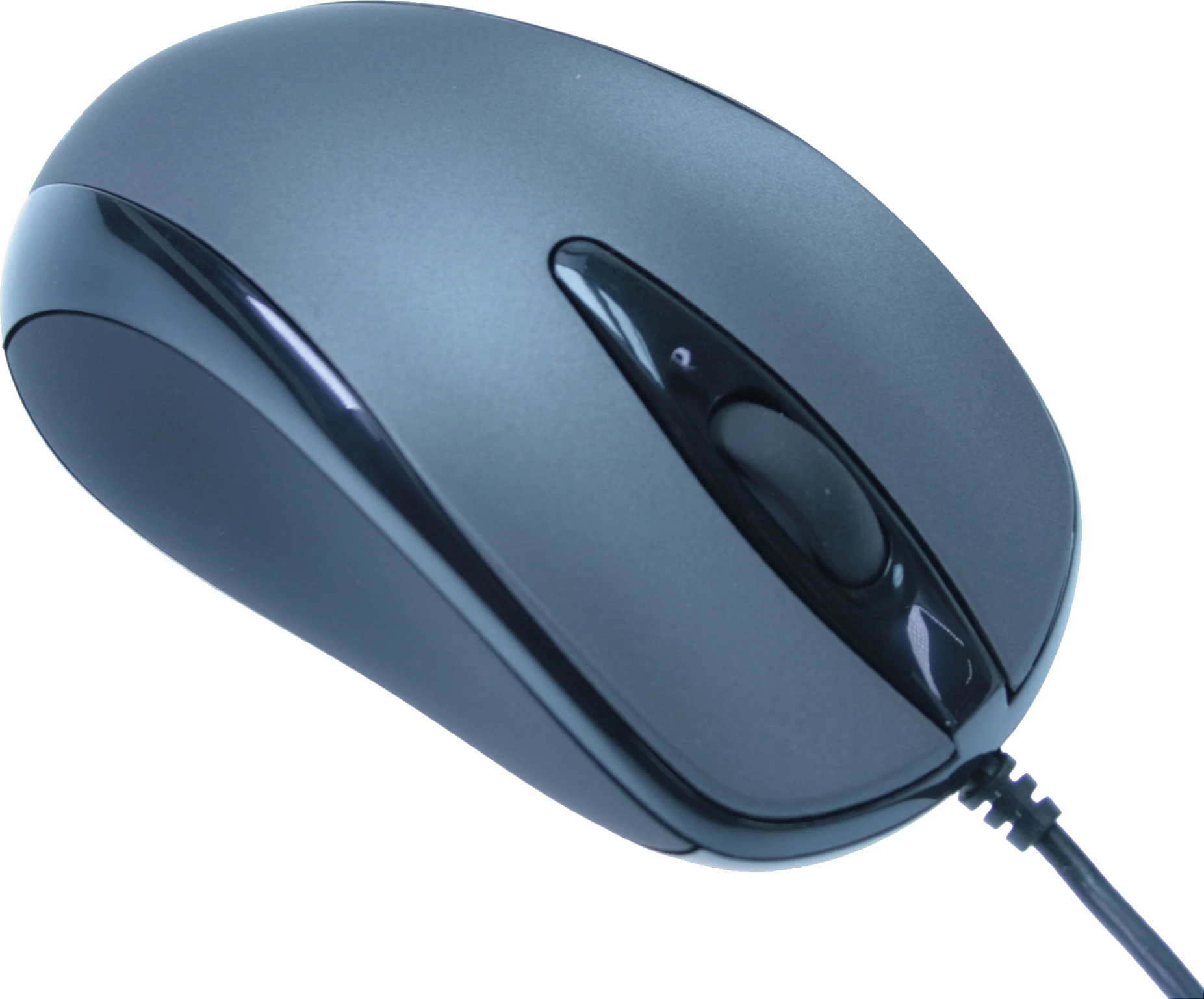 Maus MediaRange MROS201, me kabllo USB, optik 1000 DPI, ambidekstr, zi/hiri