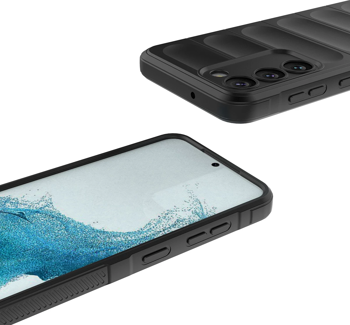 Mbështjellës Hurtel Magic Shield Case për Samsung Galaxy S23+, i zi