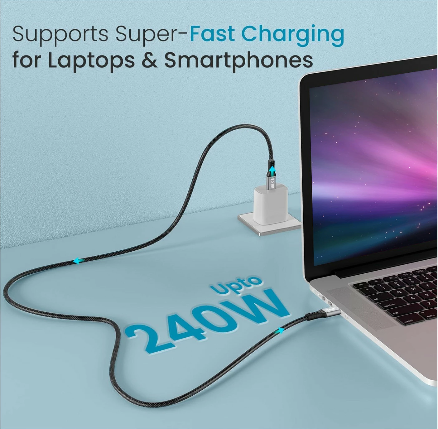 Kabllo USB-C EQUIP 128427, 2 m, USB 3.2 Gen 2x2, 20Gbps, PD 240W, 4K/60Hz, e zezë