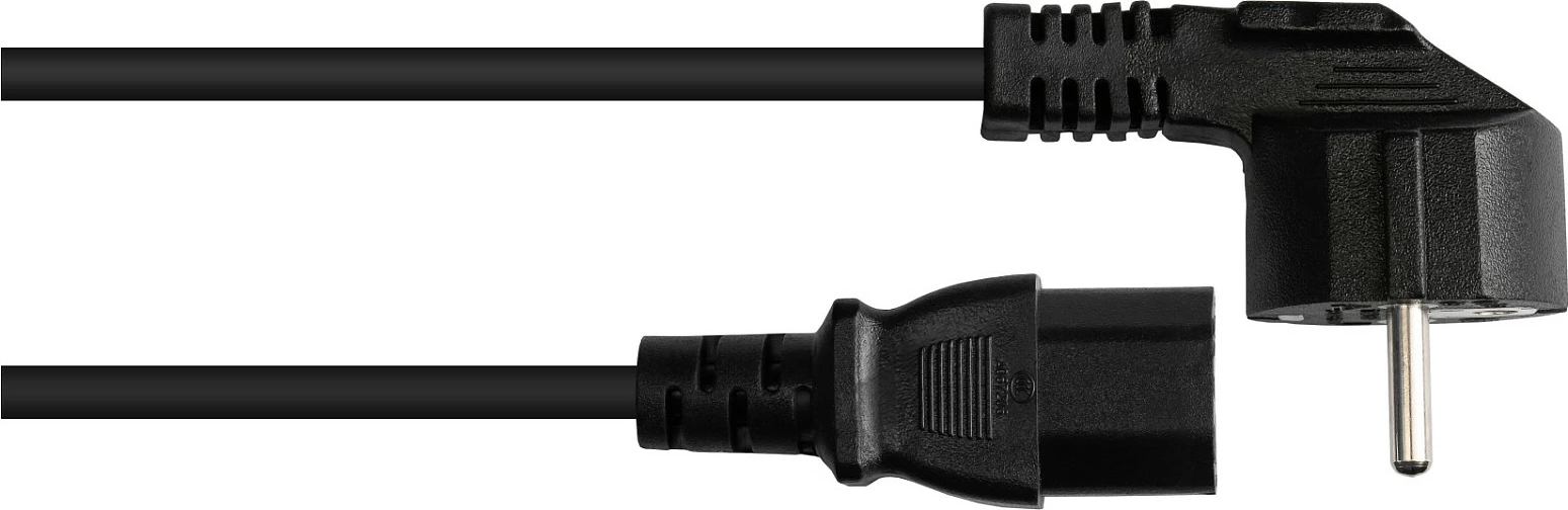 Kabllo rryme GoodConnections P0150-S050, 5m, CEE 7/7 (E+F) në C15, 10A 250V, e zezë
