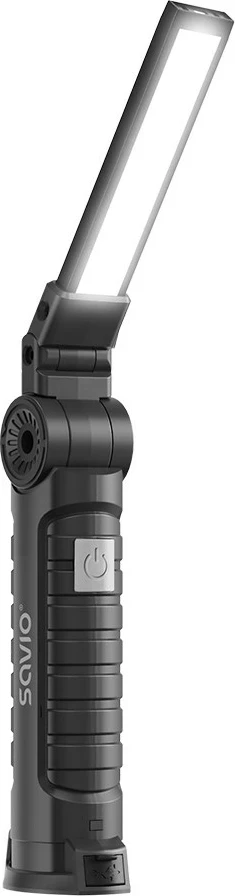 Dritë punëtorie Savio FL-03 COB LED 3W, USB-C, 150 lm, kokë rrotulluese, magnet, e zezë