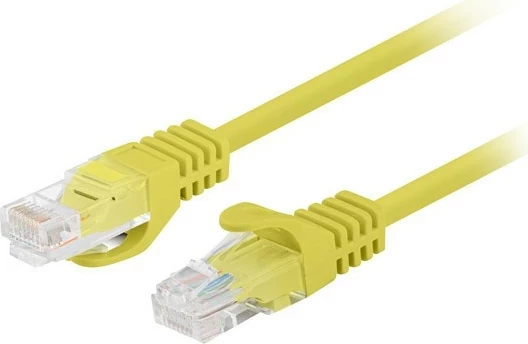 Patchcord LANBERG RJ-45 kat.6 2m set 10 copë, verdhë