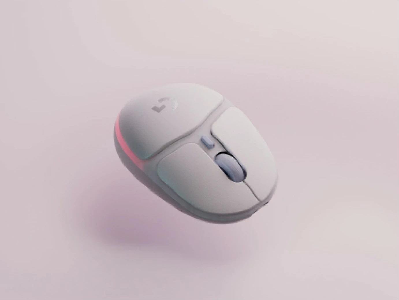 Maus Logitech G705 wireless, 6 butona, për duar të vogla, Bluetooth/USB, bardhë